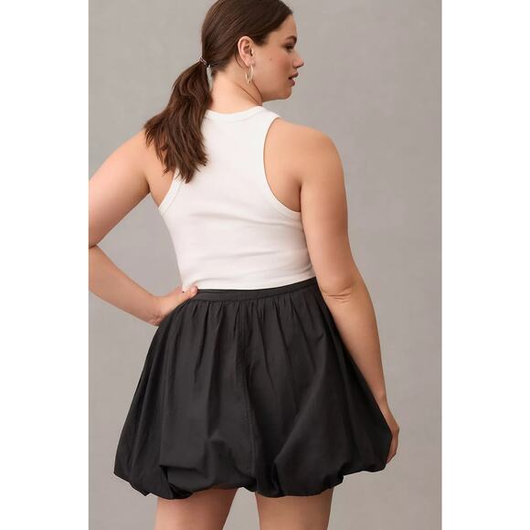 Anthropologie Pilcro Parachute Mini Bubble Skirt in Chartreuse Sz 12 - Picture 8 of 11